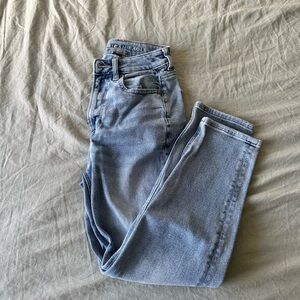 American Eagle Outfitters Women's Light Blue High Rise Jeans